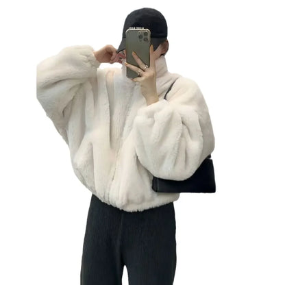 Korean Style Lamb Fur Jacket