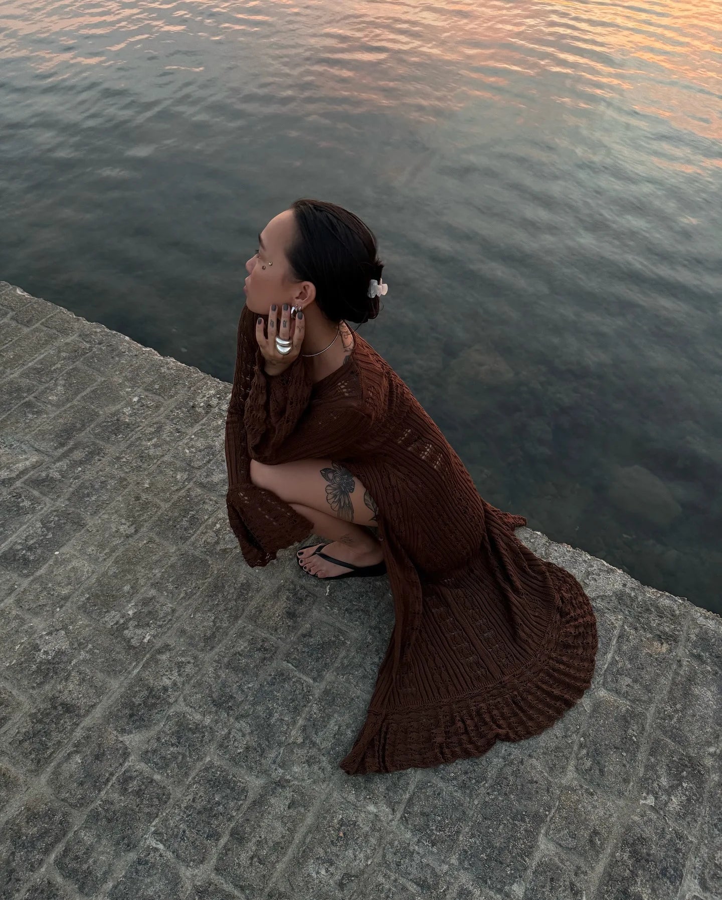 Ruffled Vacation Long Dress