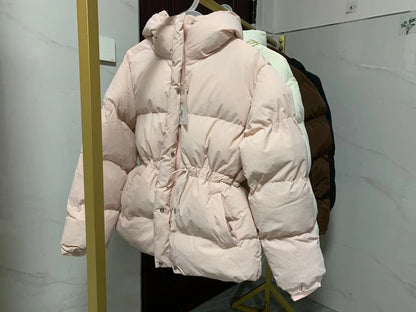 Winter Drawstring Puffer Jacket