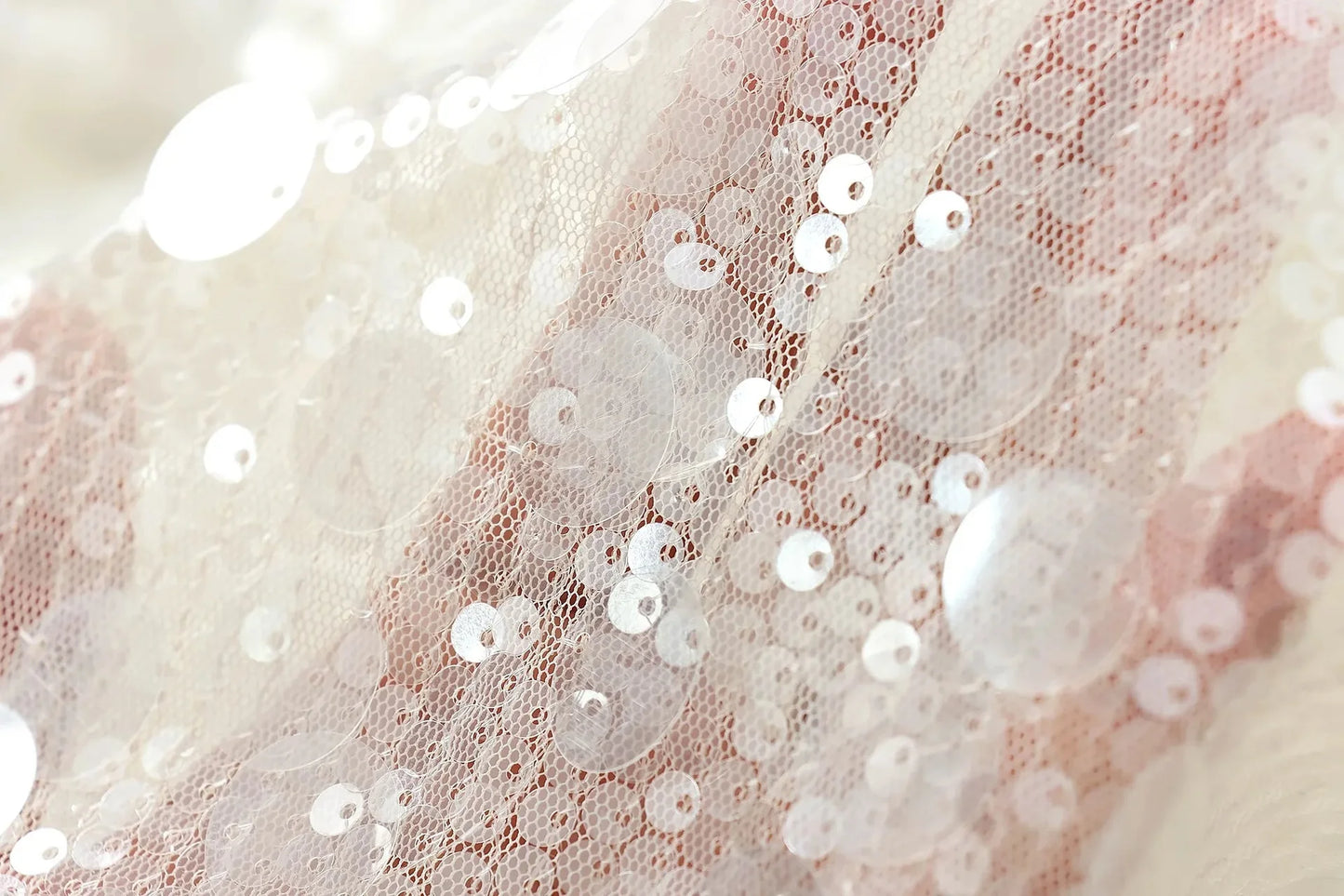 Elegant White Sequins Cardigan Coat