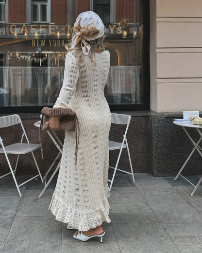 Ruffled Vacation Long Dress