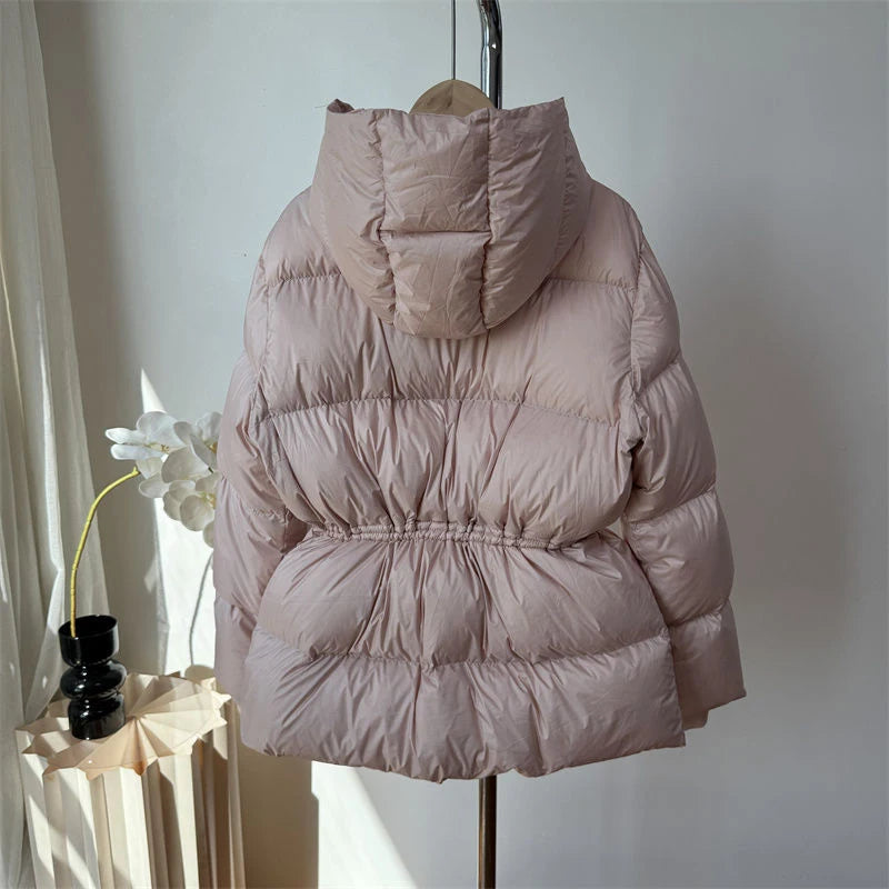 Winter Drawstring Puffer Jacket