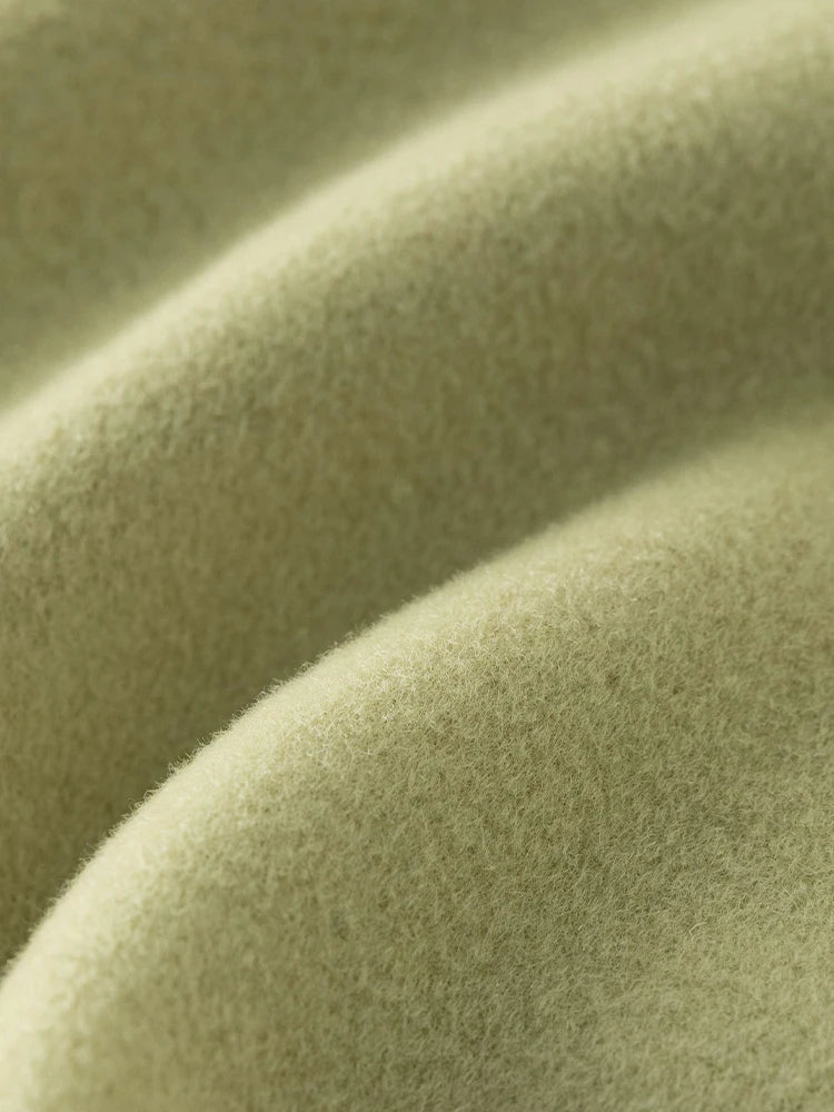 DUSHU Vintage Style Woolen Coat