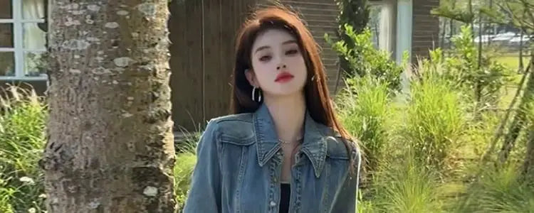 Retro Denim Long Coat