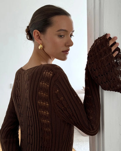 Ruffled Vacation Long Dress