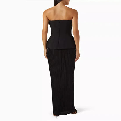 Strapless Elegant Backless Set