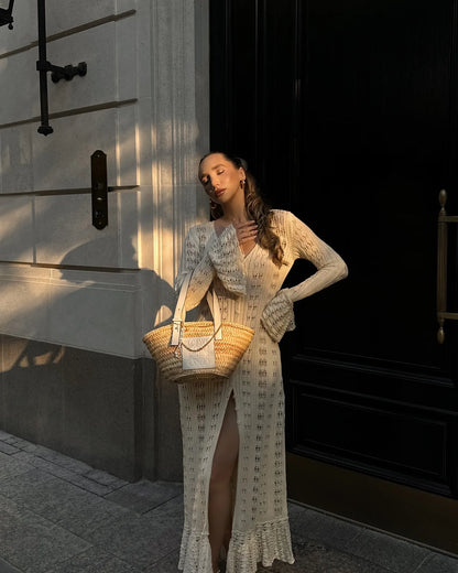 Ruffled Vacation Long Dress