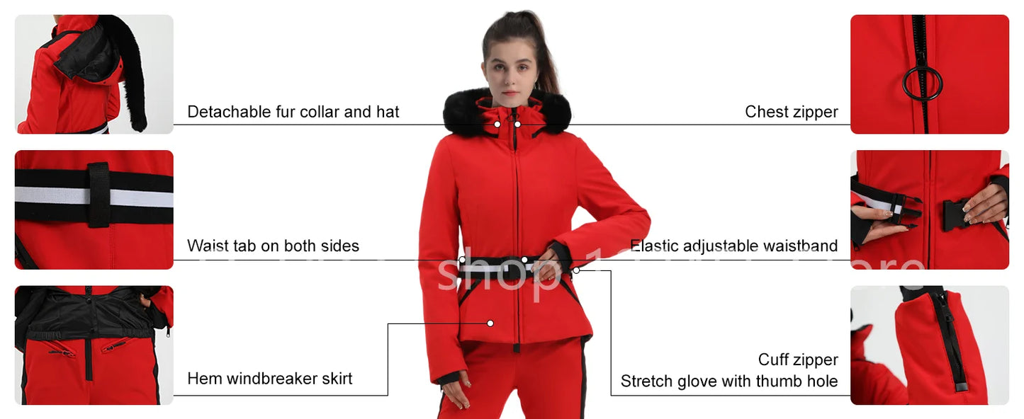 Gsou Ski Waterproof Skiing Coat