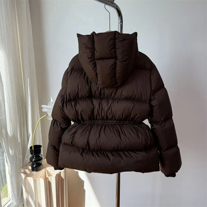 Winter Drawstring Puffer Jacket