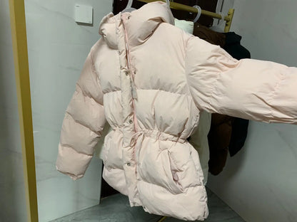 Winter Drawstring Puffer Jacket