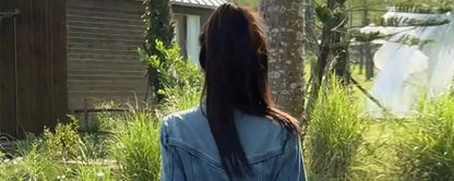 Retro Denim Long Coat