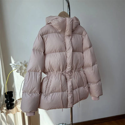 Winter Drawstring Puffer Jacket