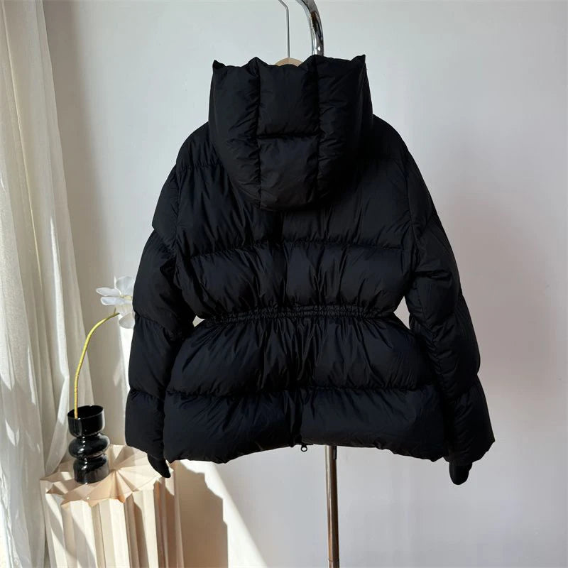 Winter Drawstring Puffer Jacket