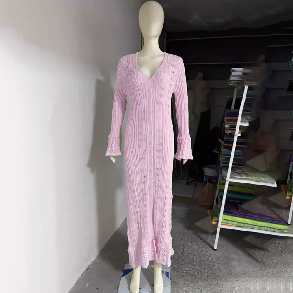 Ruffled Vacation Long Dress