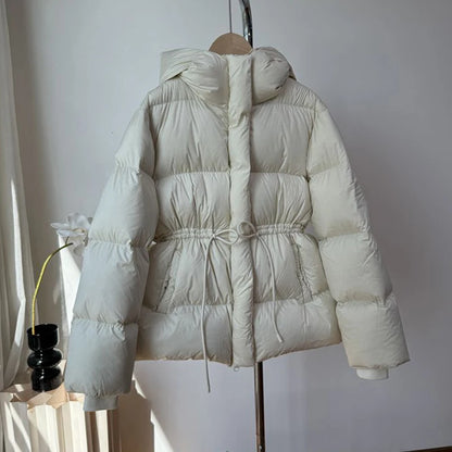 Winter Drawstring Puffer Jacket