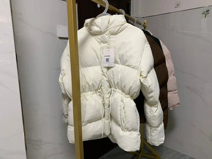 Winter Drawstring Puffer Jacket