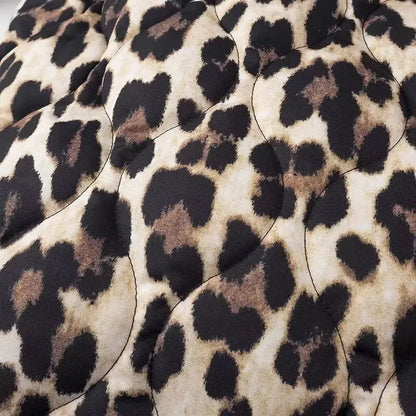 Y2K TRAF Leopard Print Coat