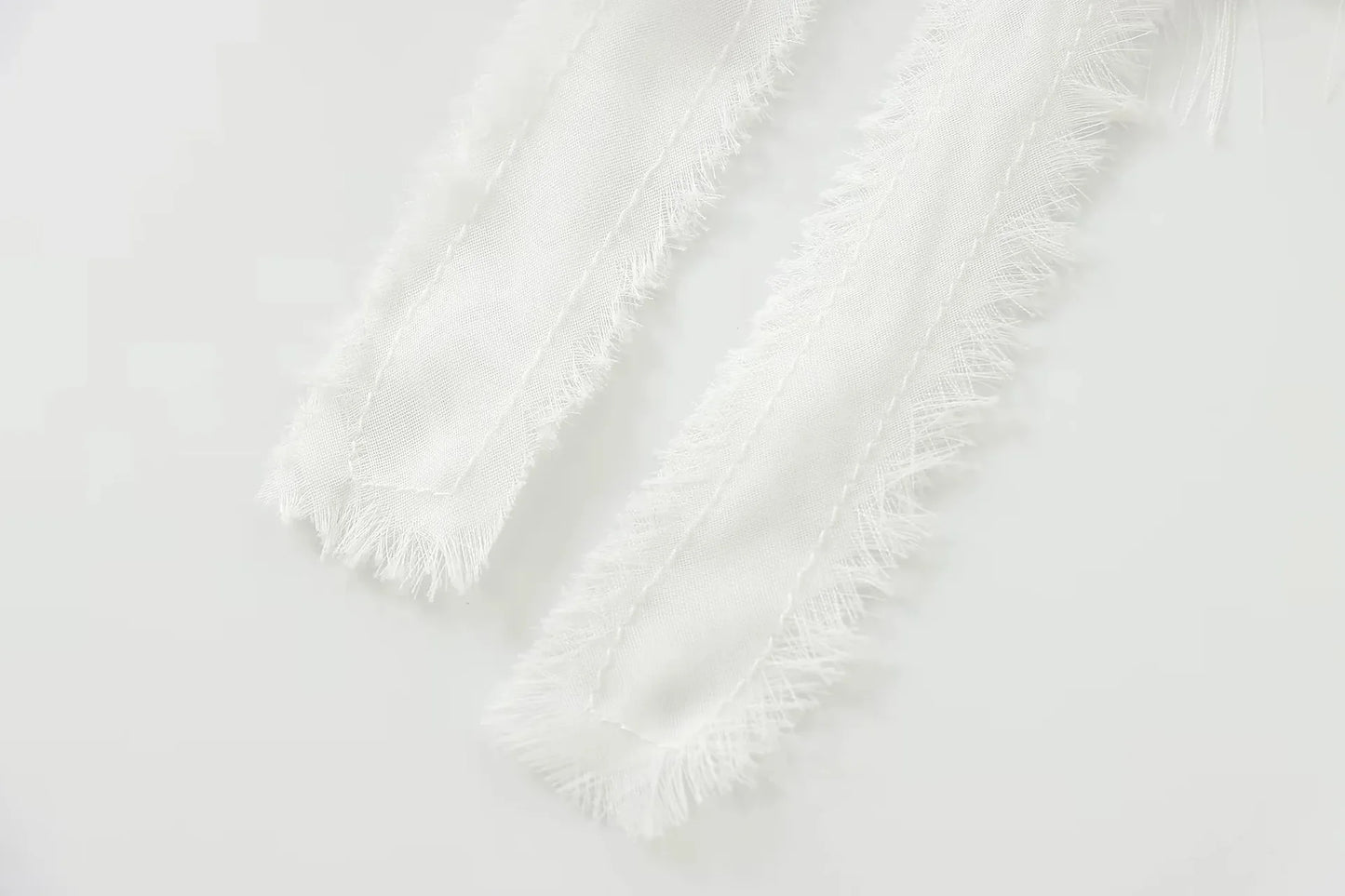 Elegant White Sequins Cardigan Coat