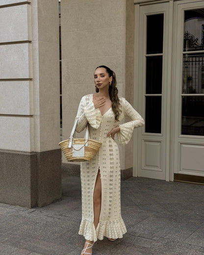 Ruffled Vacation Long Dress