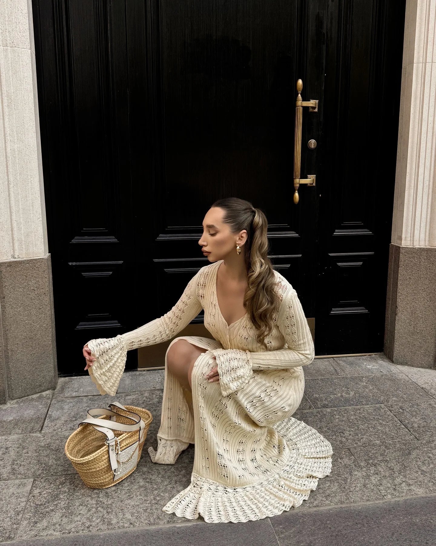 Ruffled Vacation Long Dress