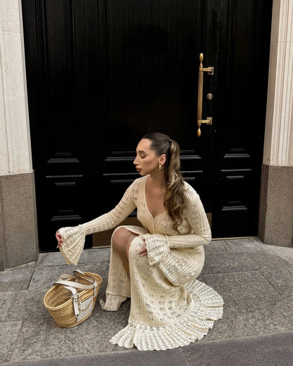 Ruffled Vacation Long Dress