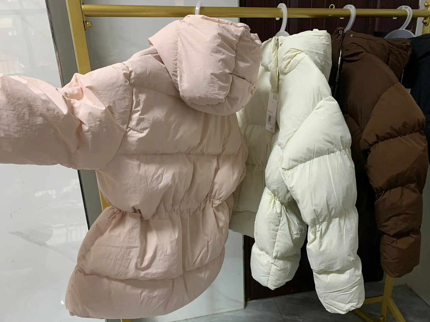 Winter Drawstring Puffer Jacket