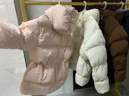 Winter Drawstring Puffer Jacket