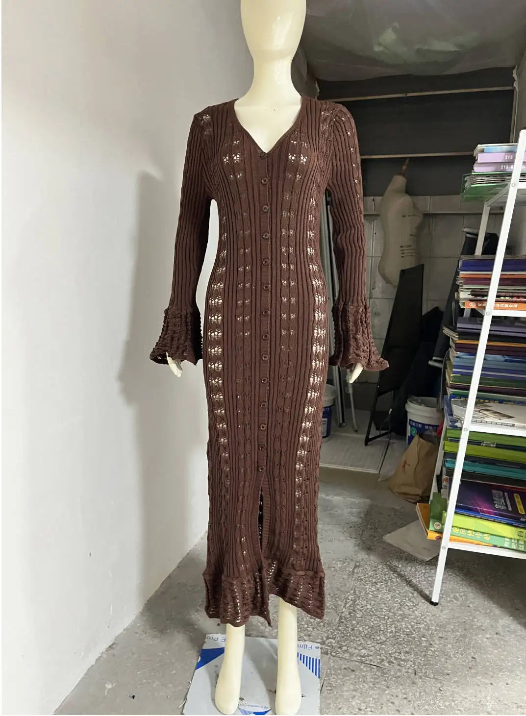 Ruffled Vacation Long Dress