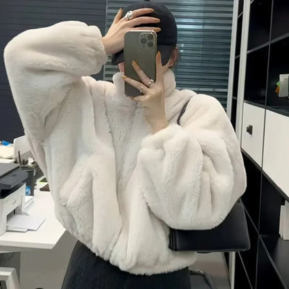 Korean Style Lamb Fur Jacket