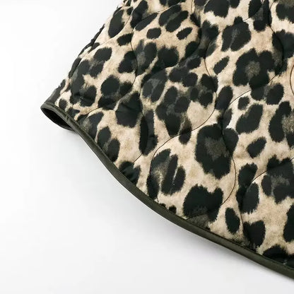 Y2K TRAF Leopard Print Coat