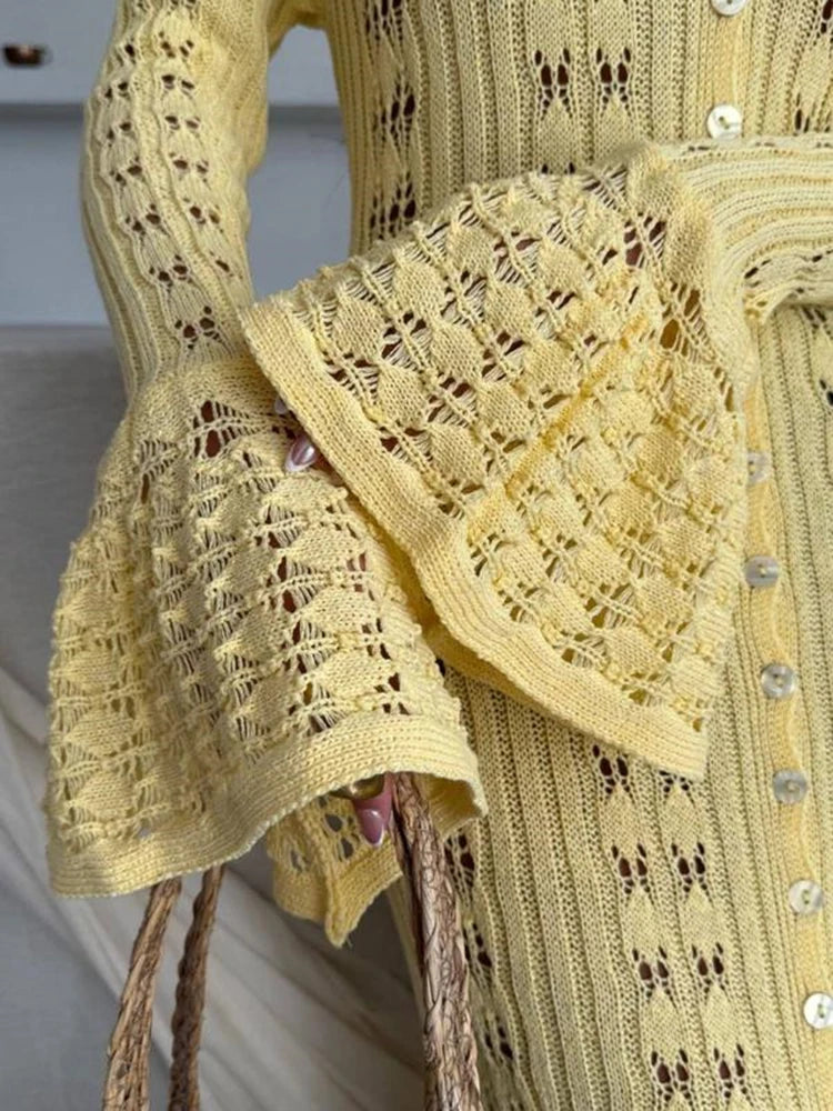 Ruffled Vacation Long Dress